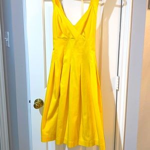 Yellow Calvin Klein Halter Dress-Size 14
